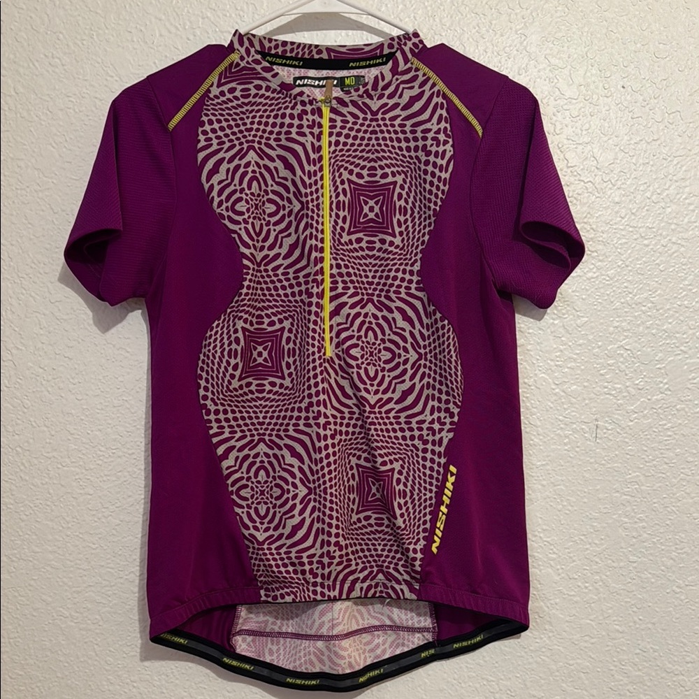 Purple and Yellow Cycling Jersey